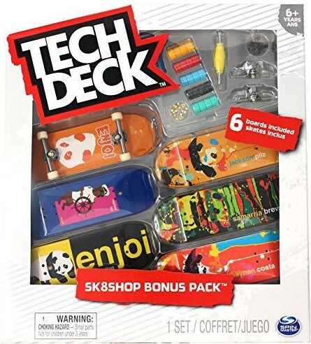 Tech Deck Tech Deck Skate Shop ensemble bonus, 6 planches skateboards à doigt Enjoi 778988315521
