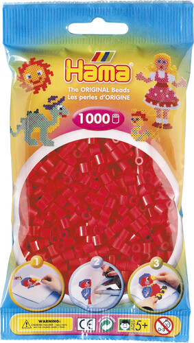 Hama Hama Midi 1000 perles rouges 207-05 028178207052