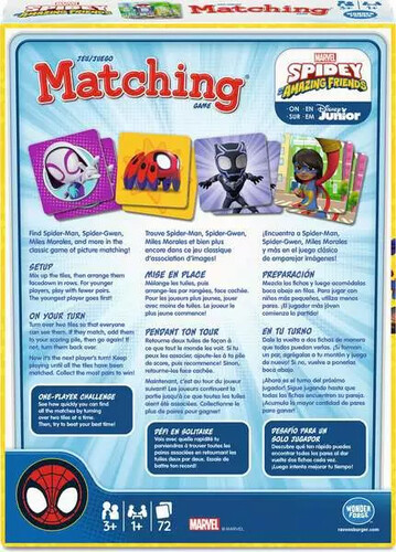 Ravensburger MVSpidey&Amazing Friends Matching Game 4005556246724