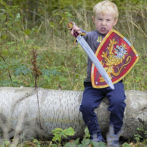 Liontouch Costume chevalier noble rouge ensemble 10750 5707307107504