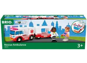 Brio Train Brio Train en bois Camion Ambulance Son et Lumiere 36035 7312350360356