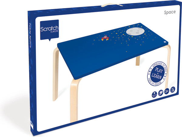 Scratch Table en bois pour enfant espace 70x50cm 5414561823148