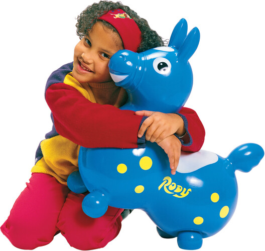 Ledraplastic Rody le cheval sauteur, bleu, animal sauteur 45 kg / 100 lbs 8001698070131