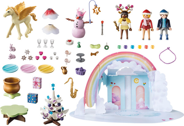 Playmobil Playmobil 71348 Calendrier de l'Avent Noël sous l'arc-en-ciel 4008789713483