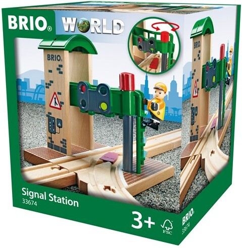 Brio Train Brio Train en bois Gare sonore 33674 7312350336740