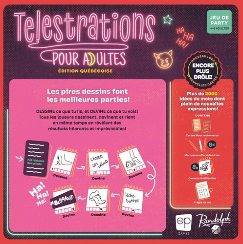 USAopoly Telestrations (fr) adultes edition quebecoise 990317900301