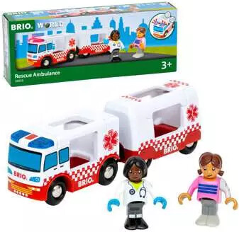 Brio Train Brio Train en bois Camion Ambulance Son et Lumiere 36035 7312350360356