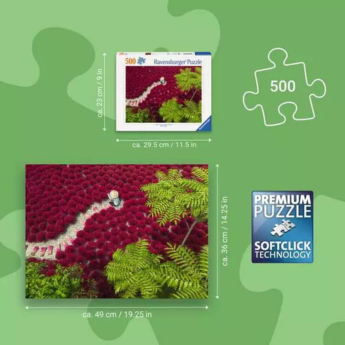 Ravensburger casse-tête Casse-tête 500 Un océan de rouge 4005555017073