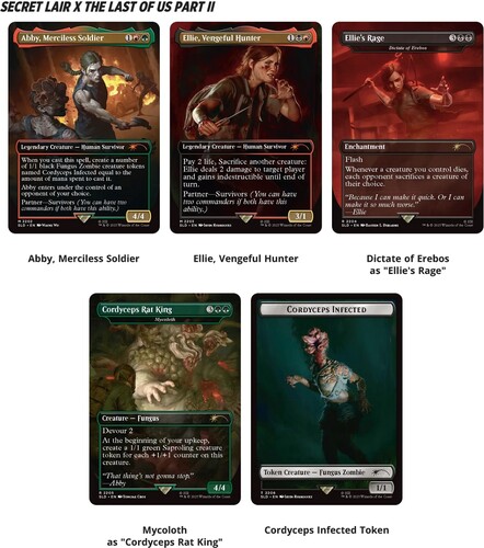 Wizards of the Coast MTG secret lair - playstation super drop - the last of us part ii path of retribution 195166308715