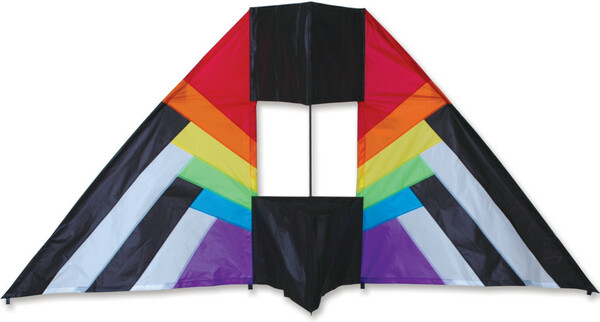 Premier Kites Cerf-volant monocorde box delta 5.5' spectre arc-en-ciel 630104337070