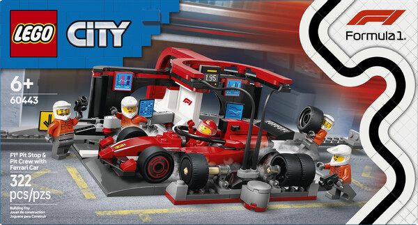 LEGO LEGO 60443 Arrêt au stand de F1® avec voiture Ferrari 673419403467
