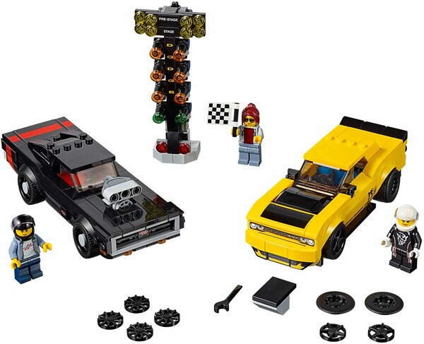 LEGO LEGO 75893 Speed Champions Dodge Challenger SRT Demon 2018 et Dodge Charger R/T 1970 673419304535
