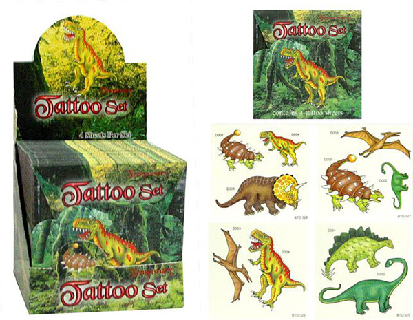 Tattoo temporaire dino 2 (unité) (varié) 809519106117