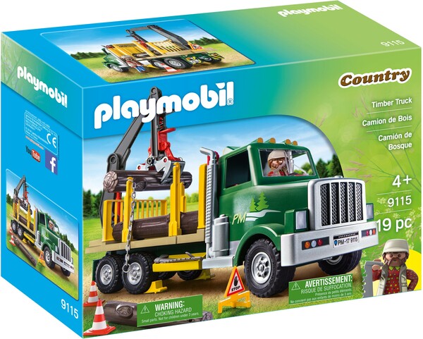 Playmobil Playmobil 9115 Camion porte-billots de bois (grumier) 4008789091154