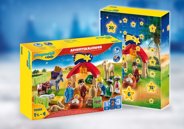 Playmobil Playmobil 70259 Calendrier de l'Avent 1.2.3. - Animaux et mangeoire (août 2021) 4008789702593