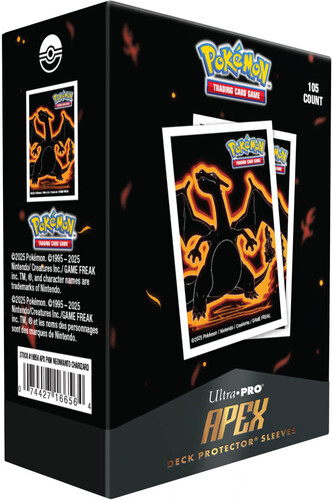 Ultra PRO Pokemon Protecteurs de cartes 66x91mm 65ct Apex - Neon Kanto Charizard 105ct 074427166564