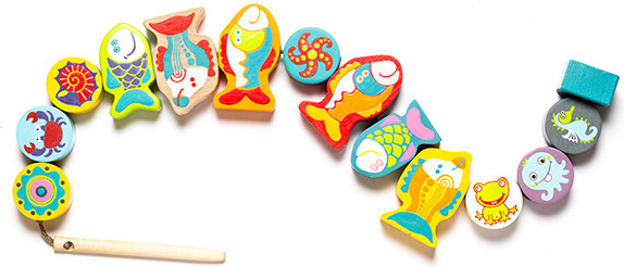 Cubika Jouet de laçage - Poissons 4823056513647