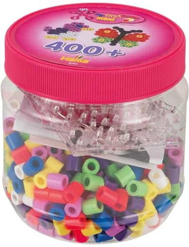 Hama Hama Maxi 400 perles et plaques en pot - rose 028178087913