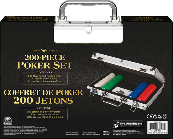 Cardinal Jeu Coffret de Poker 200 jetons 778988383971