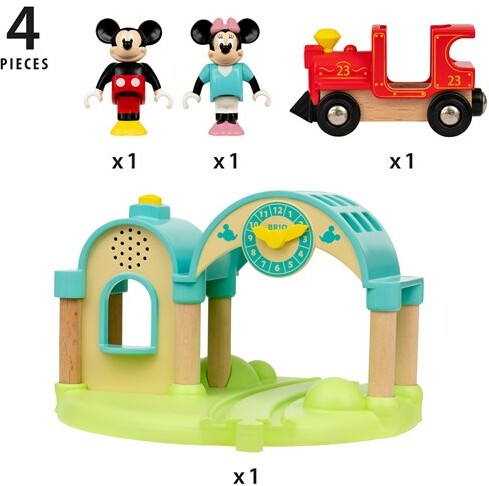 Brio Train Brio Train en bois Disney Gare à enregistreur vocal Mickey Mouse BRIO 32270 7312350322705