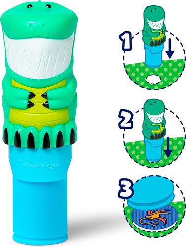 Melissa & Doug sticker wow - bloc d'activités et estampeuse à autocollants - dinosaure 681147000216