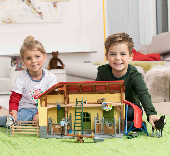 Schleich Schleich 42485 Écurie avec chevaux et accessoires 4055744029912