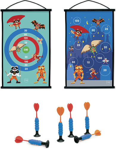 Scratch Scratch jeu de dards/fléchettes à ventouse double-face Super Héros 5414561820550