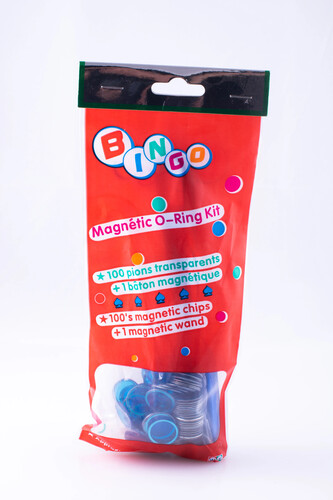 Popular Playthings Bingo 100 jetons et manche magnétique (baton) (couleurs Varié) *