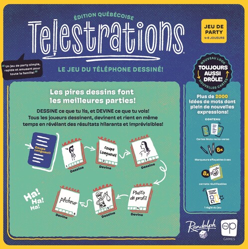USAopoly Telestrations (fr) édition quebecoise (Nouvelle Édition) 990317900295