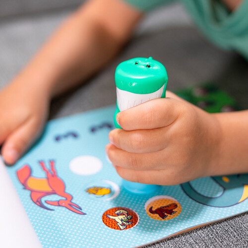 Melissa & Doug sticker wow - bloc d'activités et estampeuse à autocollants - dinosaure 681147000216