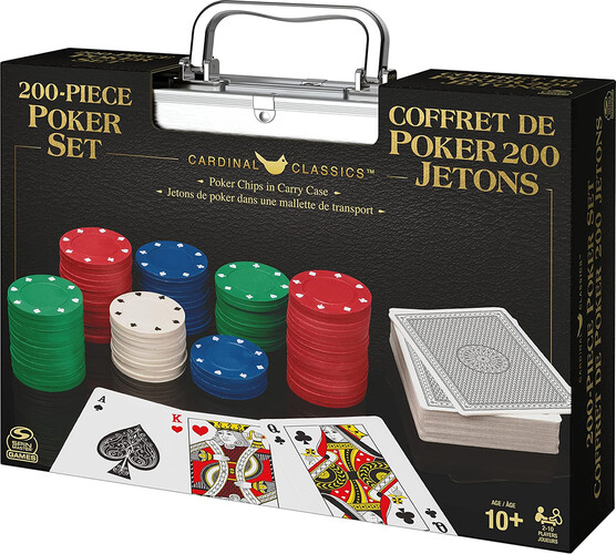 Cardinal Jeu Coffret de Poker 200 jetons 778988383971