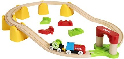 Brio Train Brio Train en bois Mon premier circuit à pile 33710 7312350337105