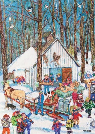 Trefl Casse-tête 1000 Tanobe - La cabane à sucre, Canada 061152622281