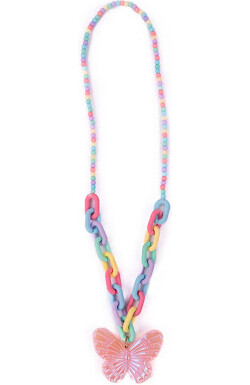 Creative Education Kaleidoscope Butterfly Necklace 771877861727