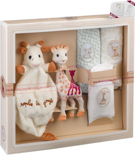 Sophie la girafe Coffret cadeau naissance Sophie la girafe, doudou Sophie la girafe et 3 langes 3056560000056