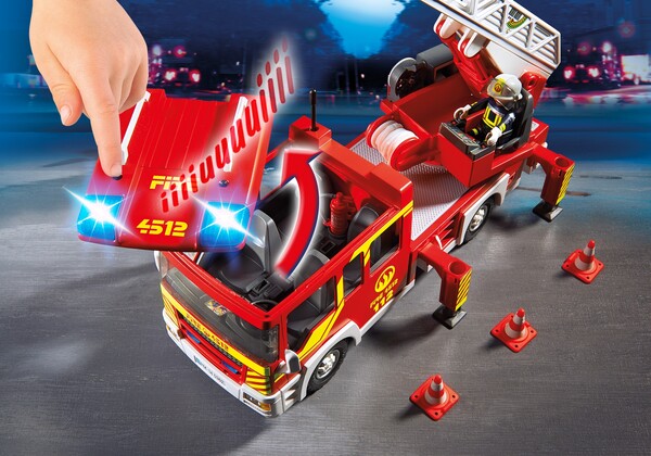 Playmobil Playmobil 5362 Camion de pompier avec échelle pivotante et sirène (juin 2015) 4008789053626