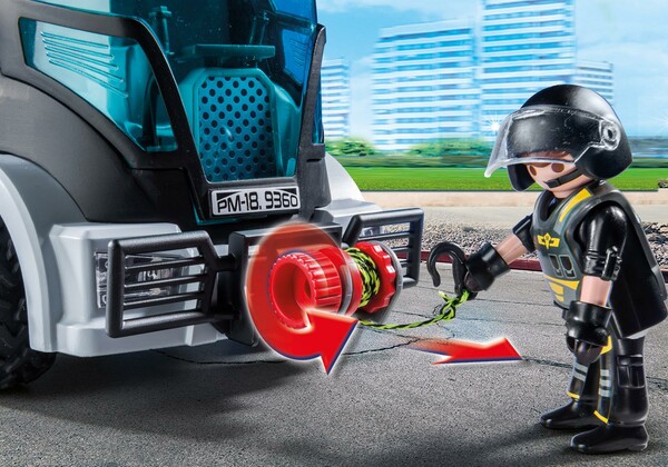 Playmobil Playmobil 9360 Camion des policiers d'élite avec sirène et gyrophare 4008789093608