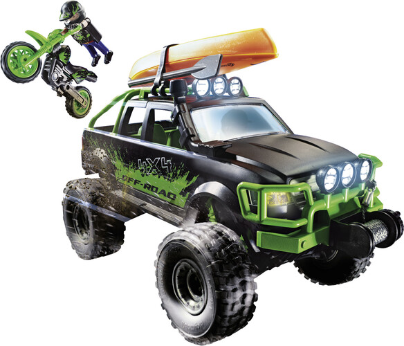 Playmobil Playmobil 70460 Camion 4x4 Off-road et motocyclette guerrier de fin de semaine 4008789704603