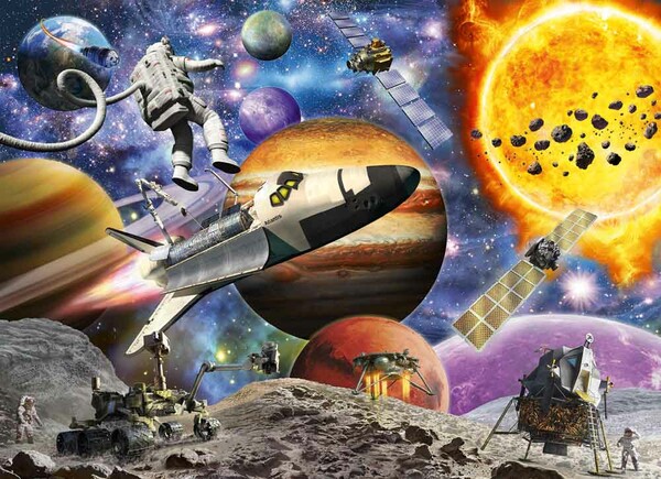 Ravensburger Casse-tête 60 Les aventuriers de l'espace 4005556051625