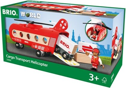 Brio Train Brio Train en bois Hélicoptère cargo 33886 7312350338867