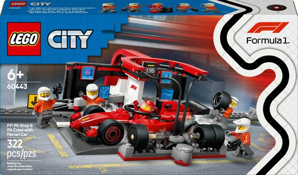 LEGO LEGO 60443 Arrêt au stand de F1® avec voiture Ferrari 673419403467