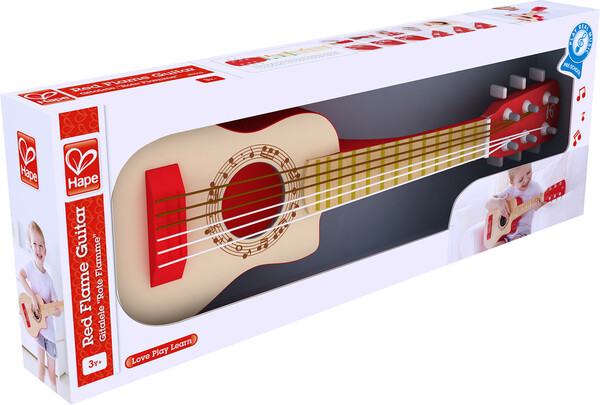 Hape Guitare rouge pour enfant - May 6943478021877