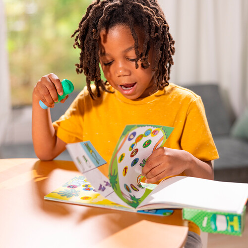 Melissa & Doug sticker wow - bloc d'activités et estampeuse à autocollants - dinosaure 681147000216