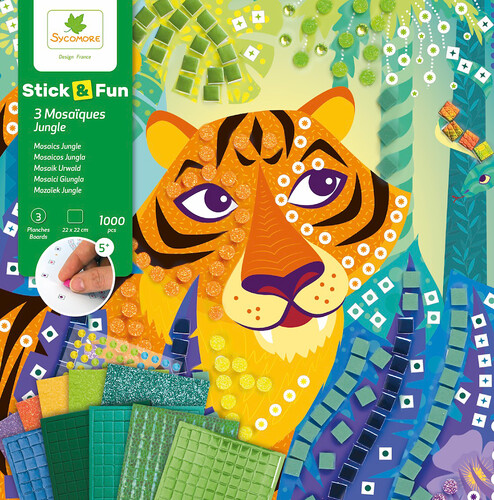 3D Mosaïques - SYCOMORE - Stick'N Fun - Coffret bijoux - Dès 5 ans 3D Mosaïques - SYCOMORE - Stick'N Fun - Coffret bijoux - Dès 5 ans