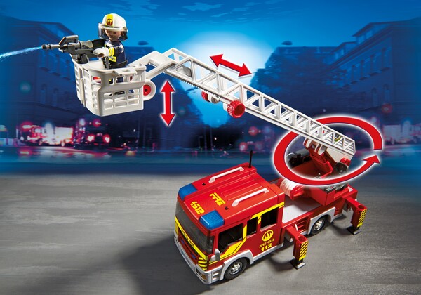 Playmobil Playmobil 5362 Camion de pompier avec échelle pivotante et sirène (juin 2015) 4008789053626