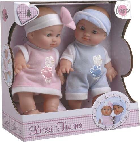 Lissi Poupées bébés jumeaux fille et garçon 4006943711221