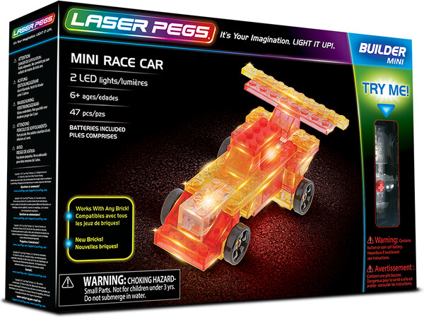 Laser Pegs - briques illuminées Laser Pegs mini voiture de course (briques illuminées) 810690020239