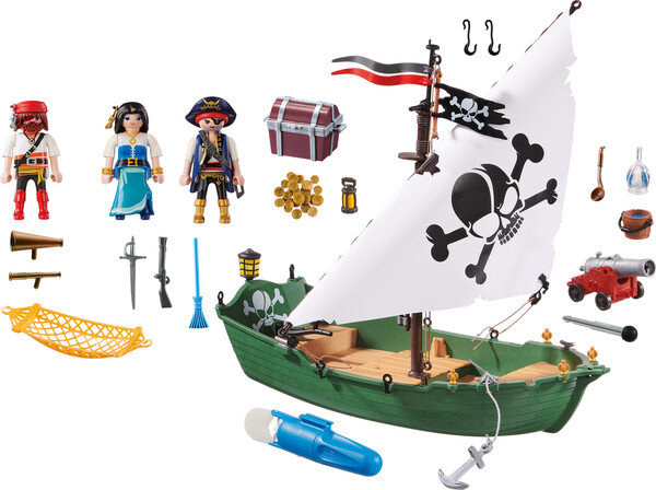 Playmobil Playmobil 70151 Chaloupe des pirates avec moteur submersible 4008789701510