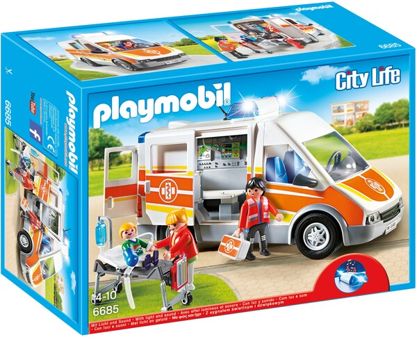 Playmobil Playmobil 6685 Ambulance avec gyrophare et sirène (avril 2016) 4008789066855