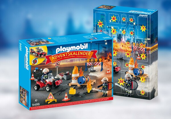 Playmobil Playmobil 9486 Calendrier de l'Avent pompiers et incendie de chantier 4008789094865